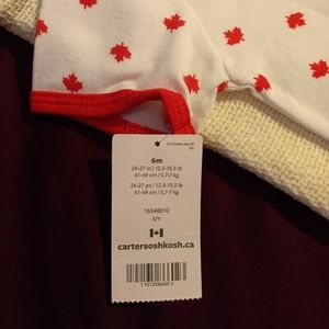 Carter's One Pieces - I Love Canada 6M Baby Onesie Carter's One Pieces - I Love Canada 6M Baby Onesie